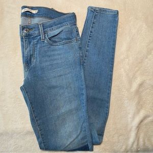 Levi 710 Super Skinny Jeans with Color Patch Women’s Size 27 US